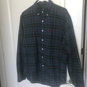Polo Ralph Lauren Green Plaid Dress Shirt - L